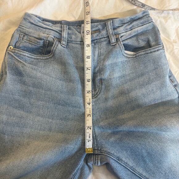 American Eagle Curvy Mom Jeans 00 Light Wash High Rise Denim - Picture 7 of 16